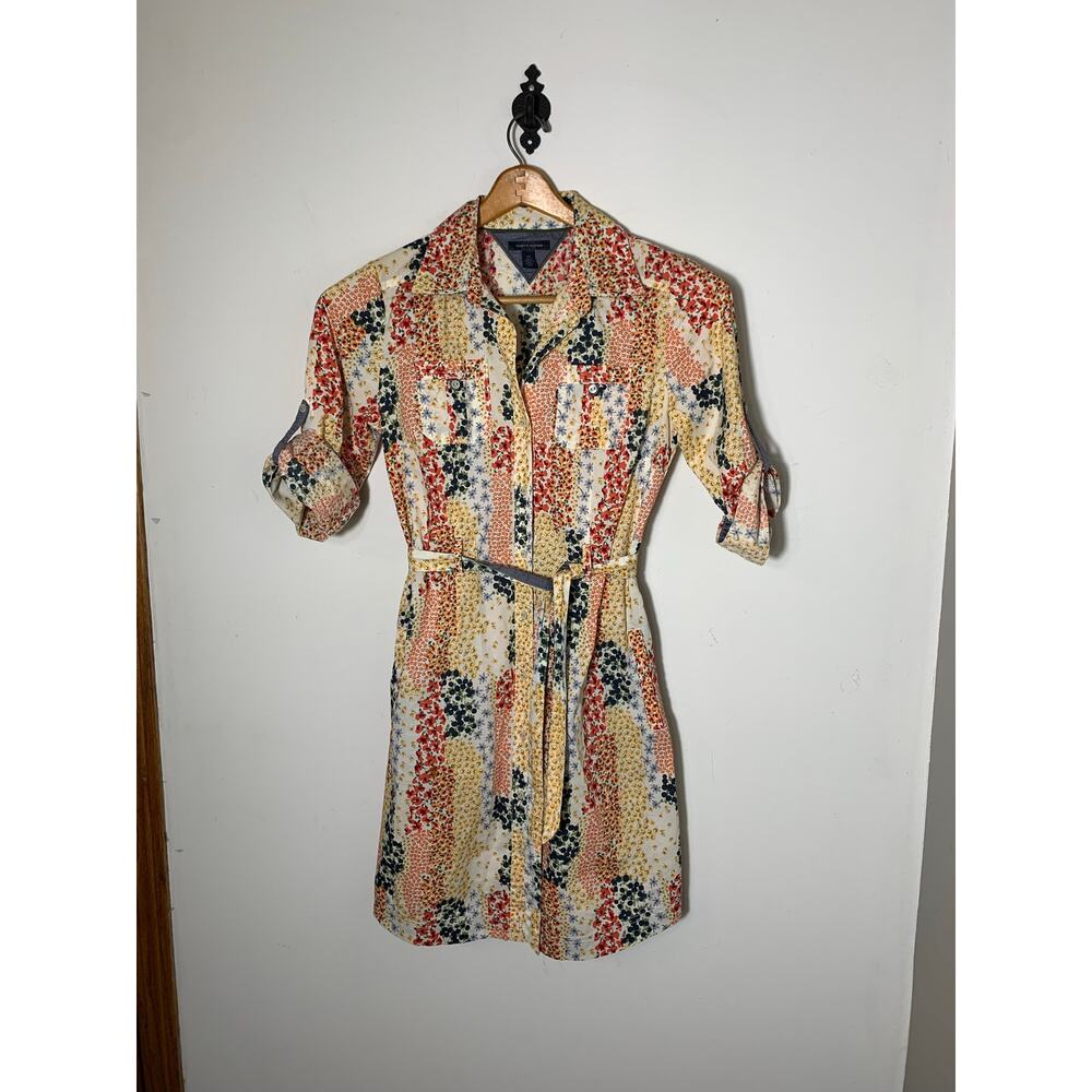 Womens Tommy Hilfiger Floral Cotton Shirtdress Size S EUC! - Picture 3 of 6
